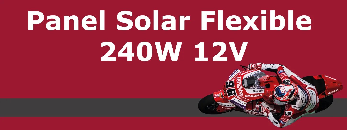 Banner Panel Solar Flexible 240W 12V para movil