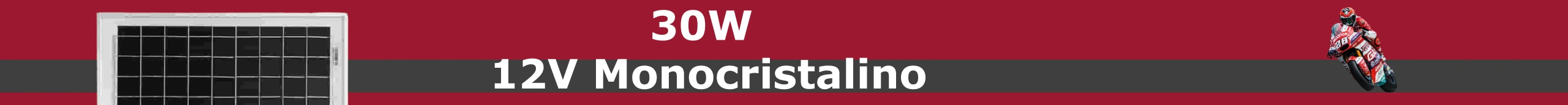 Banner Panel 12V Monocristalino 30